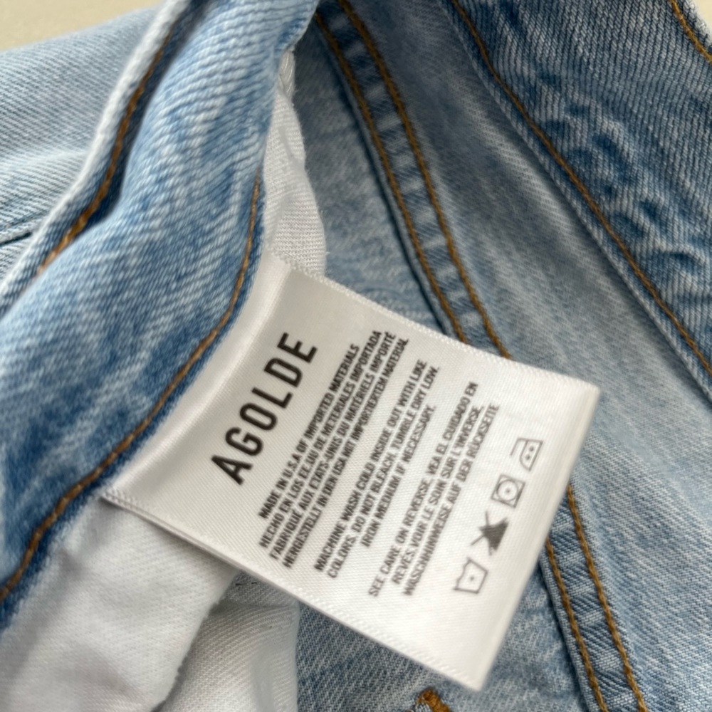 Agolde Riley Crop Shatter Wash - Picture 4 of 5